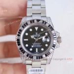 Asian ETA Rolex Submariner Watch - Stainless Steel Black Diamond Bezel